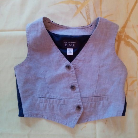 Toddler Button down Vests - Picture 1 of 3
